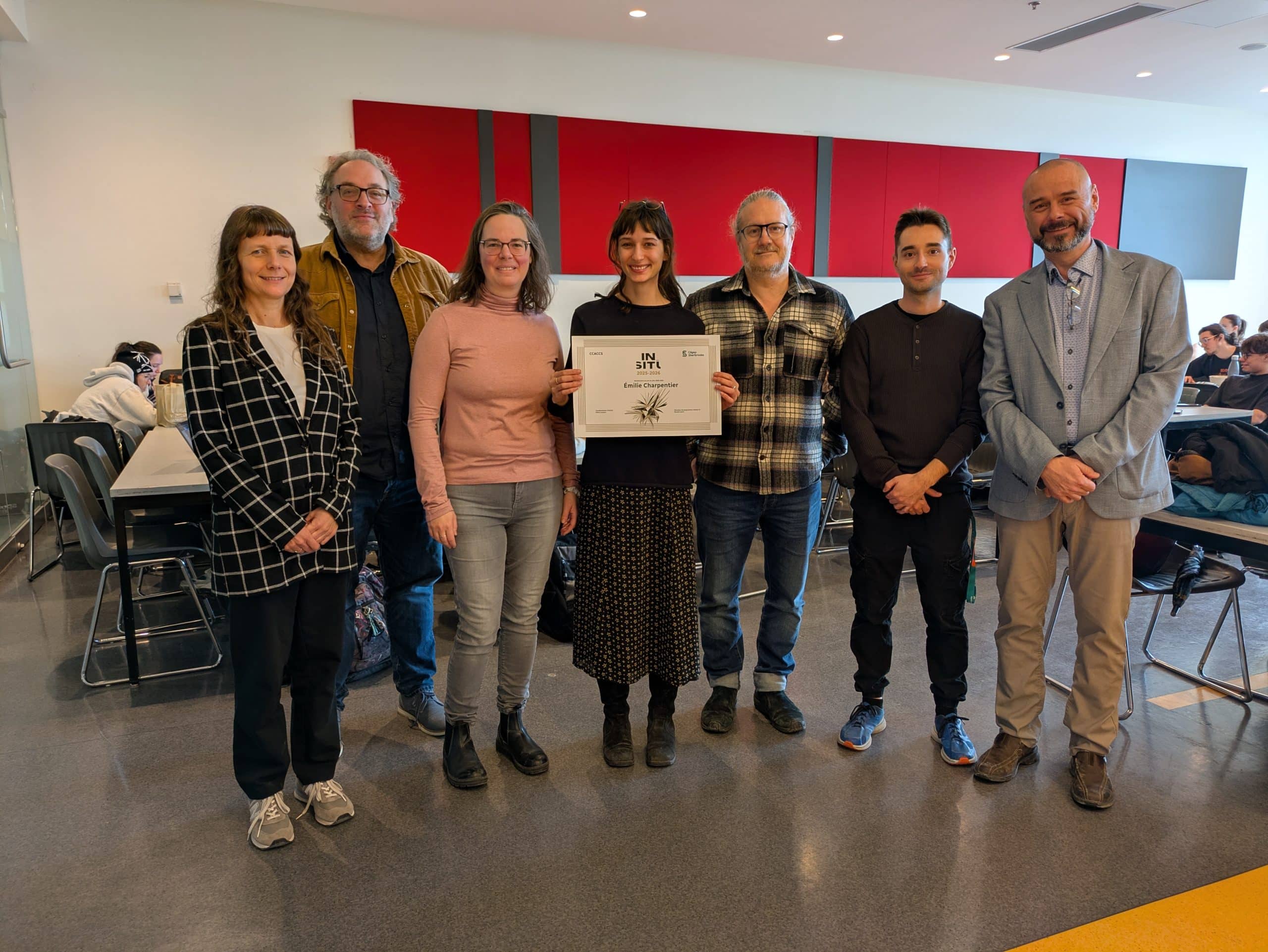 Lauréate de la 2e édition du concours In situ