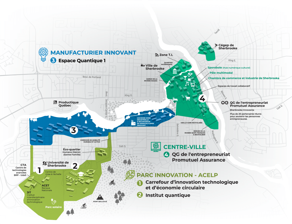 Carte ZoneInnovationSherbrooke